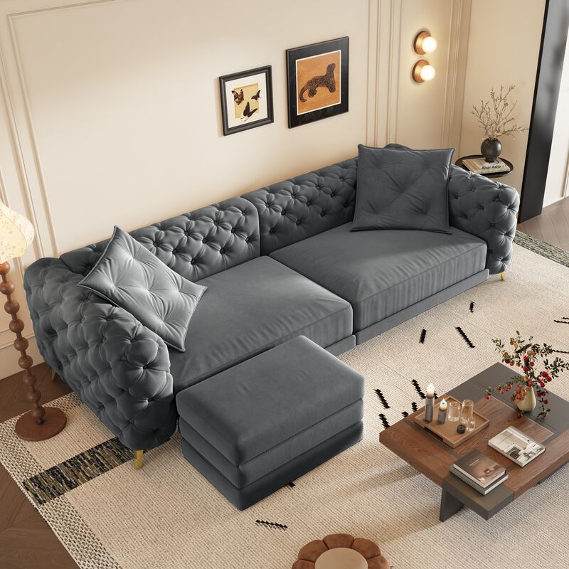 Zikbax 97.7" Convertible Sleeper Sofa image number 9