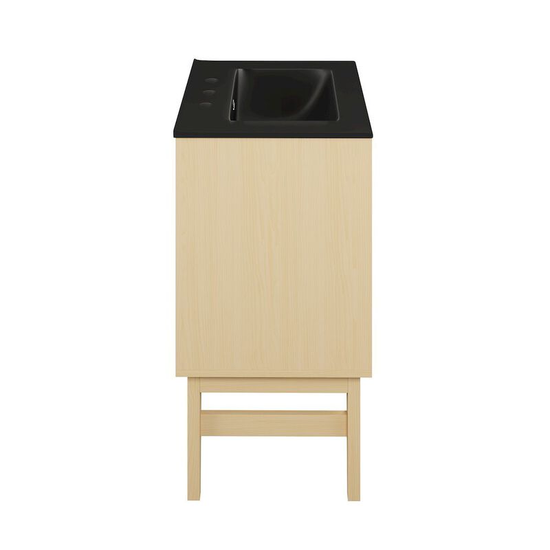 24" Freestanding Bathroom Vanity with 3-Hole Centerset Sink Top image number 7