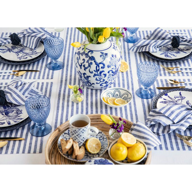 Linen Table Runner - Amalfi Stripe