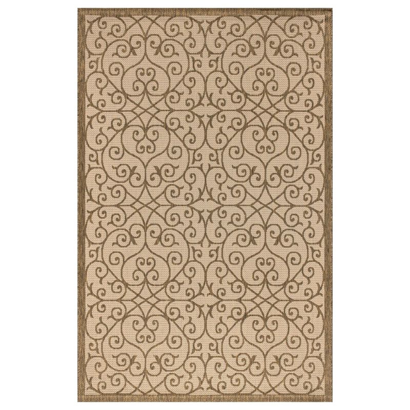 Madrid Vintage Filigree Textured Weave Indoor/Outdoor Area Rug