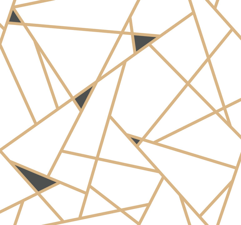 Prismatic Gold & Black Wallpaper