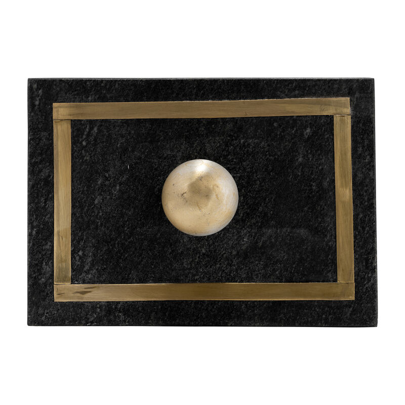 Marble, 7x5 Rectangular Box - Knob, Black image number 4