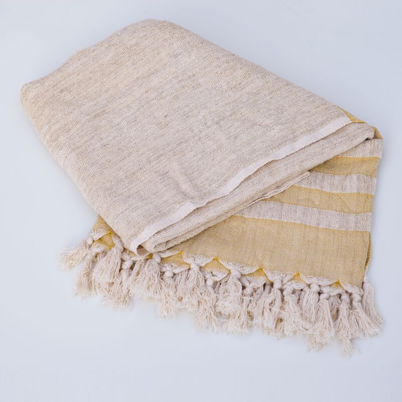 Hand loomed Linen Terry Bath Towel