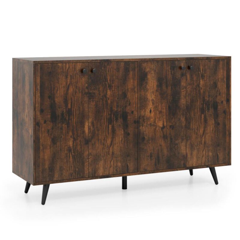 Hivvago Buffet Sideboard Mid Century Modern Storage Cabinet with Adjustable Shelves