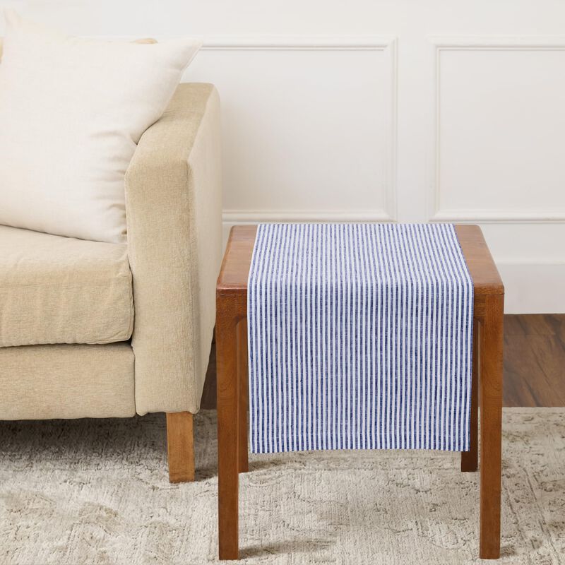 Linen Table Runner - Narrow Stripe image number 0