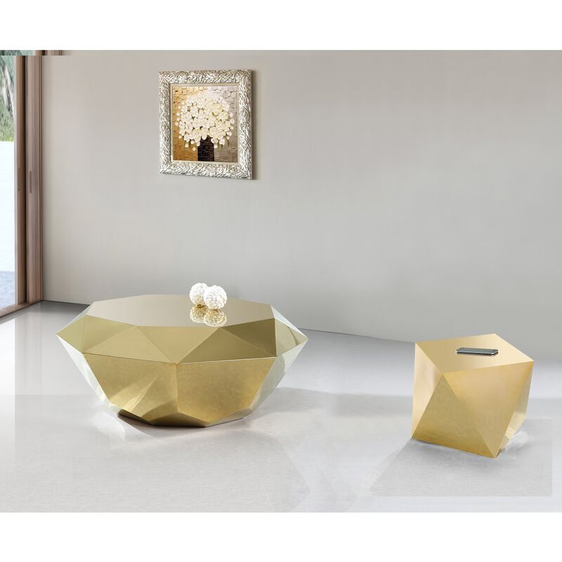 Meridian Furniture Gemma Gold End Table