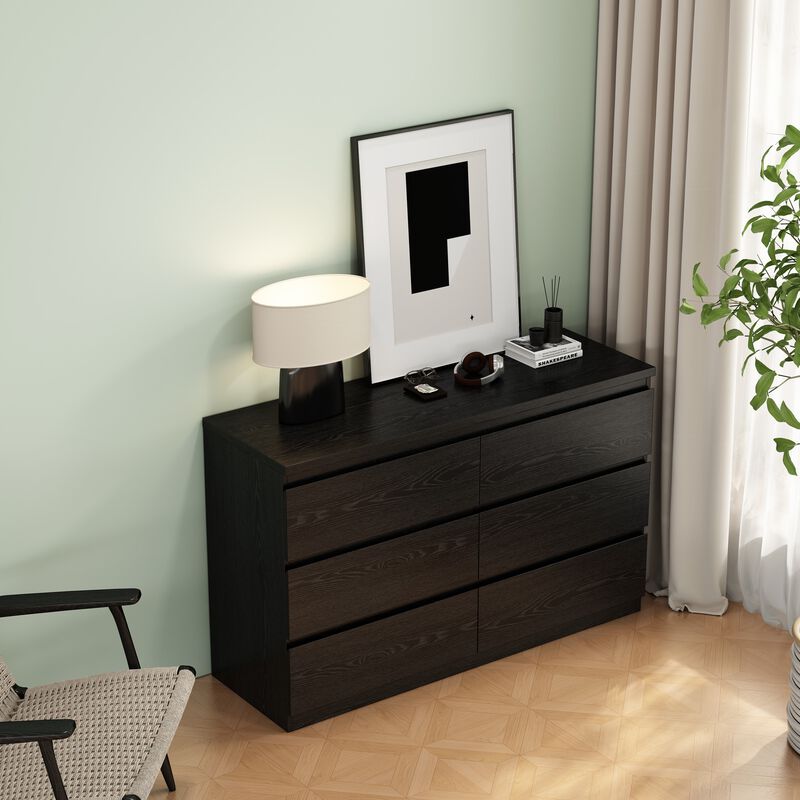 Bixnom 6‑Drawer Modern Dresser image number 6