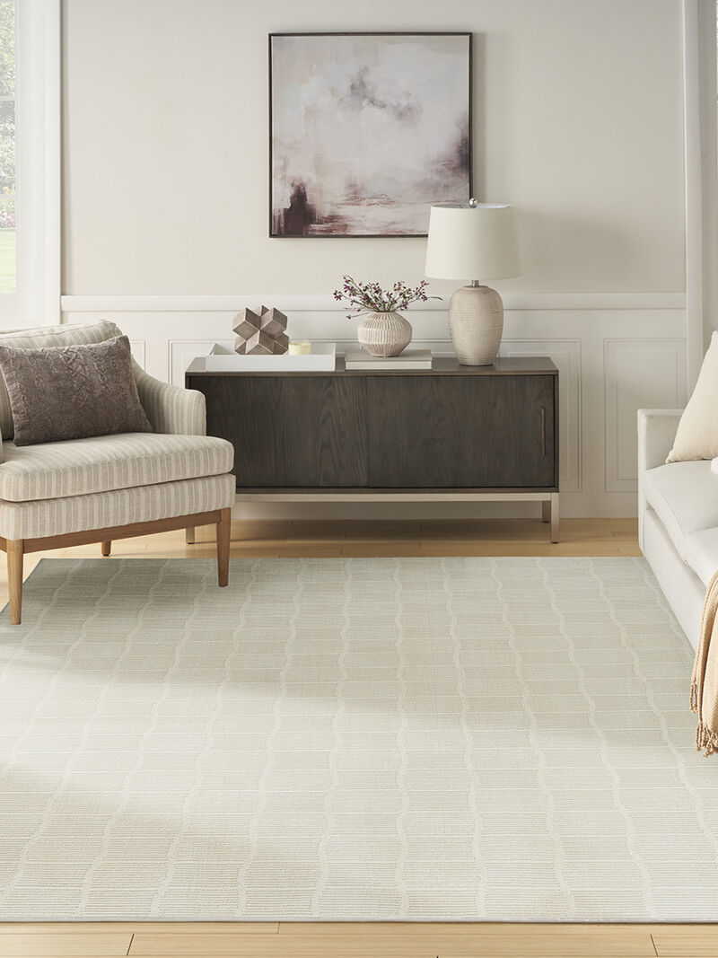 Eco Cycle ECY05 Ivory 6'6" x 9'2" Rug