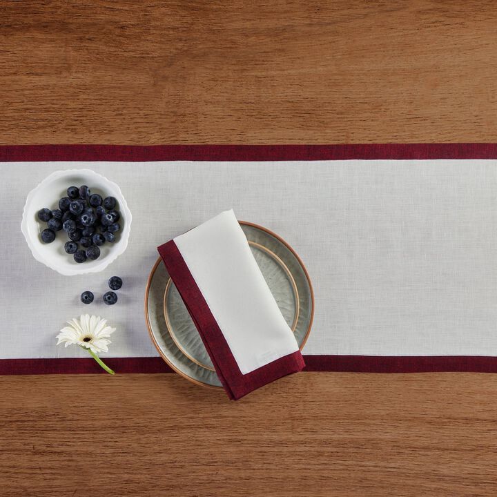 Solino Home 100% Pure Linen Table Runner - Classic