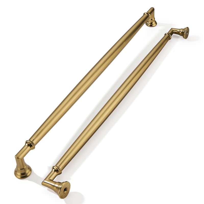 khtumeware 1 Pack Appliance Pull 18 Inch Champagne Bronze Cabinet Pulls Heavy Duty Solid Satin Brass Cabinet Handles Kitchen Cab