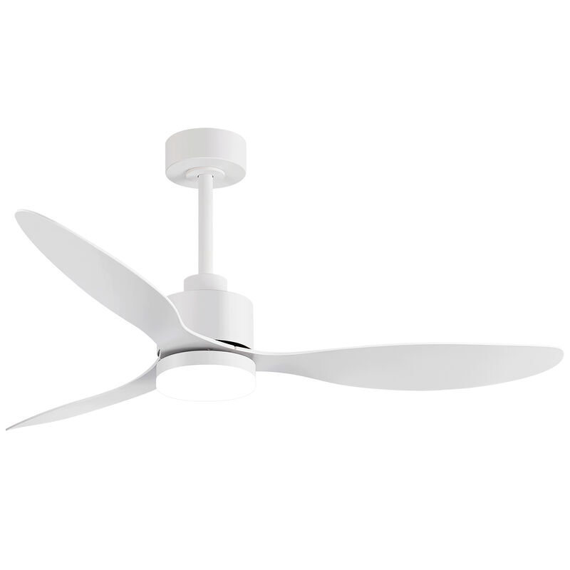Breezary 52" LED Ceiling Fan with Light, DC Motor, 6 Speed Remote,3 Reversible Blades, Quiet image number 0