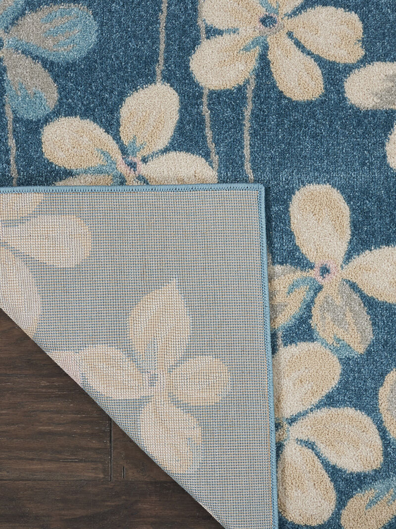 Tranquil TRA04 Turquoise 8'10" x 11'10" Rug image number 2