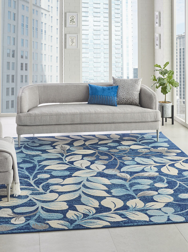 Tranquil TRA03 Navy 8'10" x 11'10" Rug image number 1
