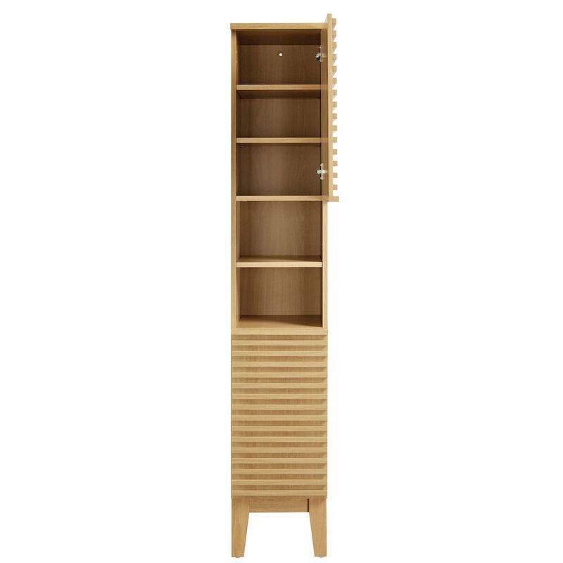 Modway Render Tall Narrow Bathroom Storage Cabinet