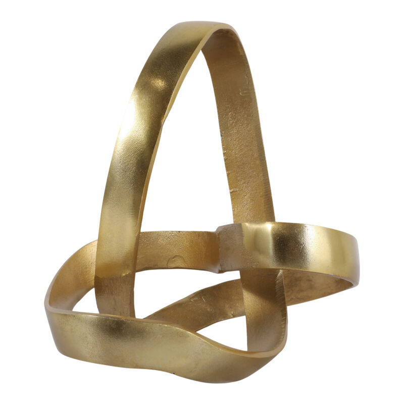 Ec 11.5" Large Metal Knot, Gold image number 2