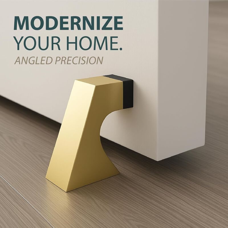 Mega Handles Curved Floor Mounted Soor Stoppers | Wall Protection from Door Knobs