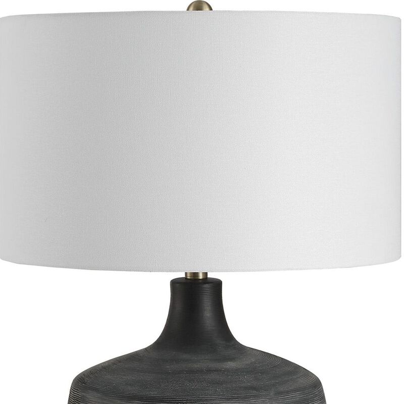 Uttermost Graphite Ribbed Table Lamp image number 2