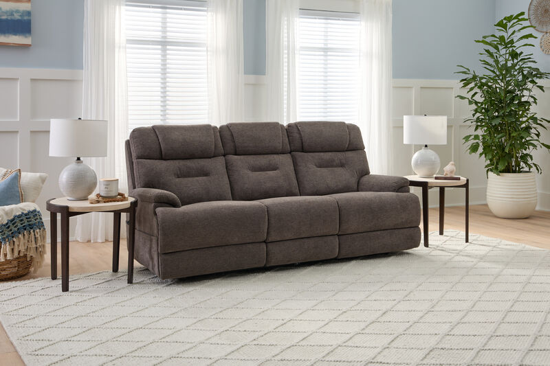 Zofa Umber Power Sleep Sofa