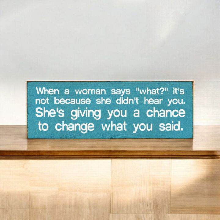 Funny Marriage Quote Wall Decor on Solid Knotty Pine Wood with Hanging Slot