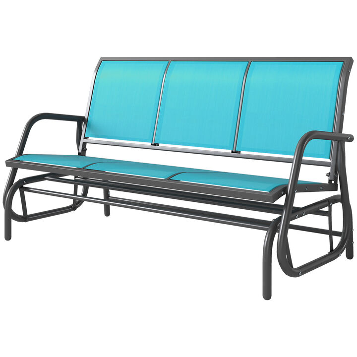 Hivvago 3-Person Outdoor Patio Glider Bench