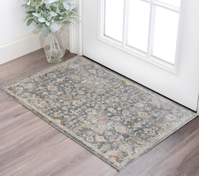 HomeRoots Medallion Area Rug