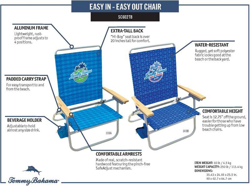 Tommy Bahama 2 x 2 x 3 ft Multi Easy In-Easy Out&reg; Chair image number 5