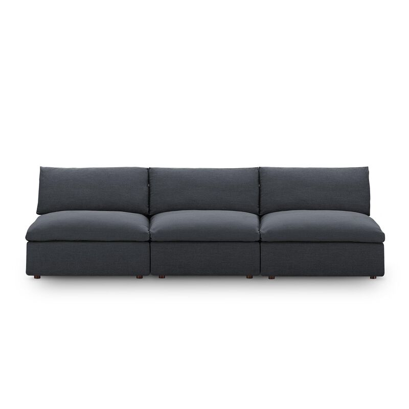 Modway Commix Down Filled Overstuffed 3-Piece Armless Sectional Sofa image number 0