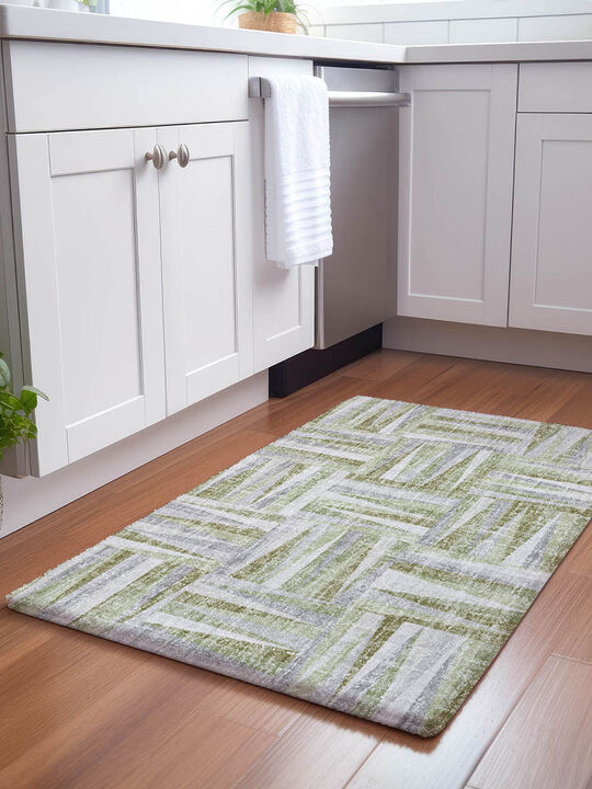 Lorenzo LN2 Green 20" x 30" Rug
