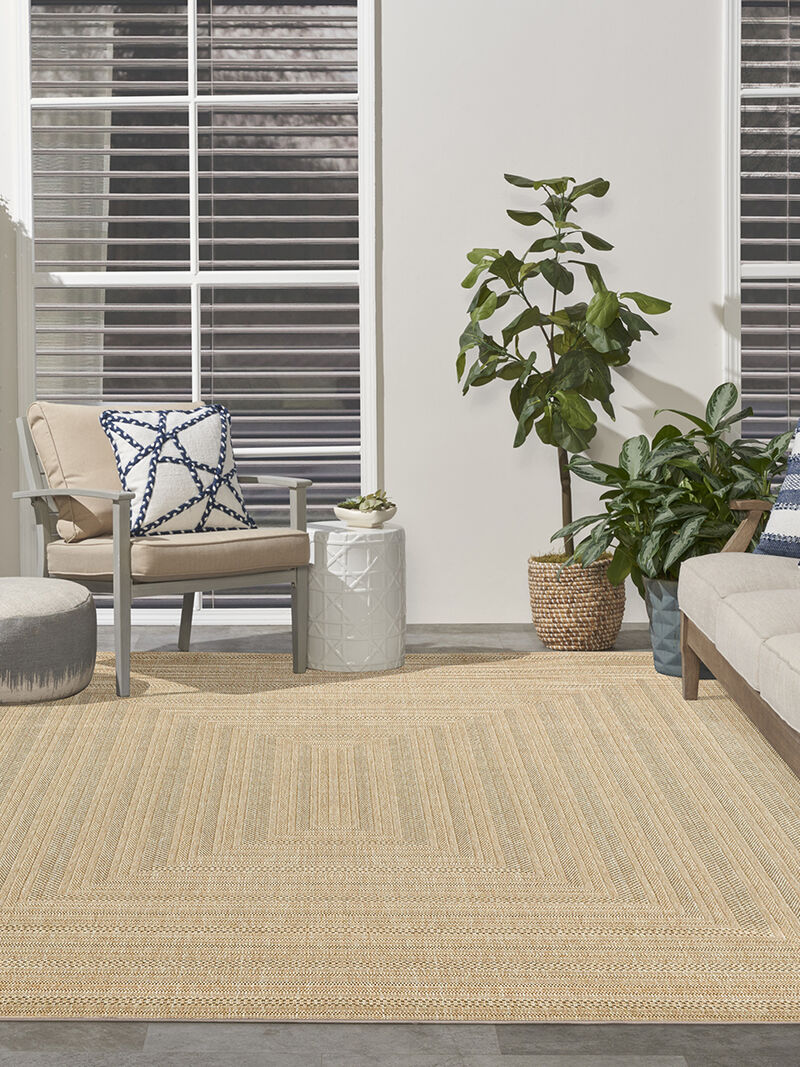 Tulum TLM04 Taupe/Gray 2'2" x 10' Rug image number 1
