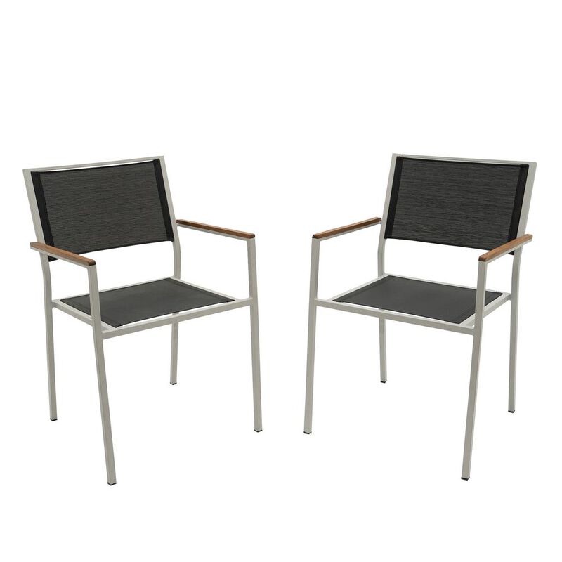 Carolina Living Braylee Patio Chair - Set of 2 - Black