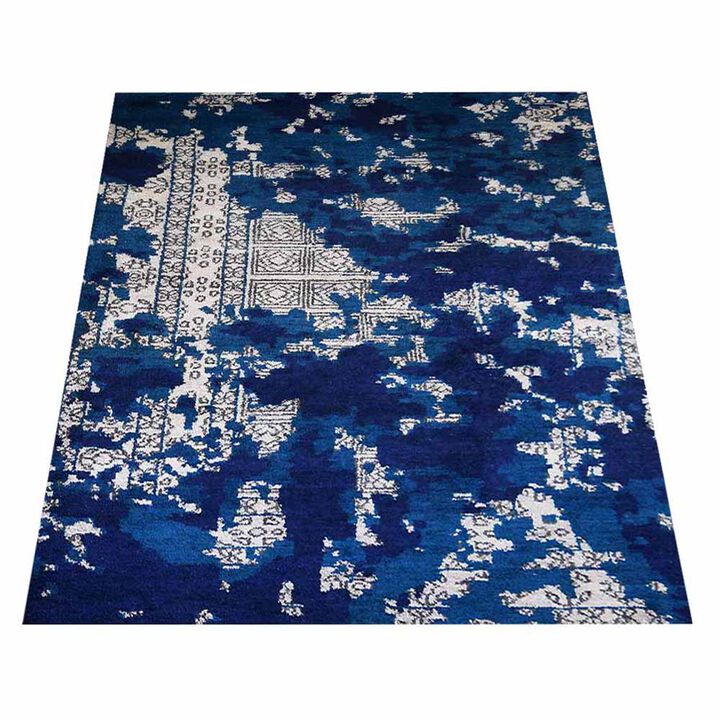 Rugsotic Carpets Hand Knotted Silk Size Area Rug Abstract Size NS1241
