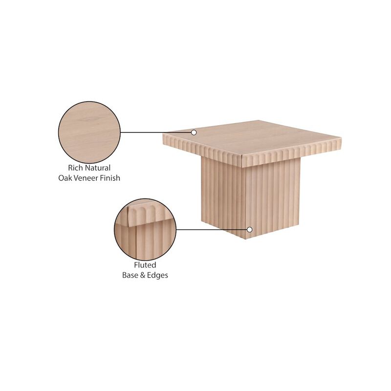 Meridian Furniture Spencer Natural Oak Veneer Coffee Table