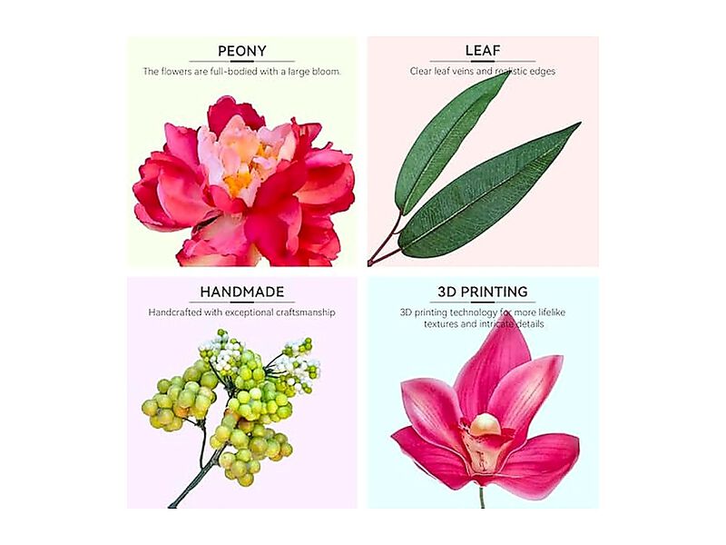 Spring Wreaths Front Door 24 Inch Hello Sign Artificial Summer Wreath Pink Peony image number 3