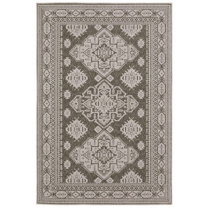 HomeRoots Medallion Area Rug