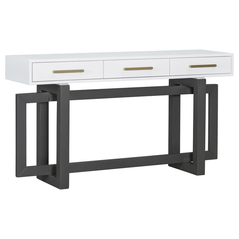 Merax Console Table with 3 Drawers