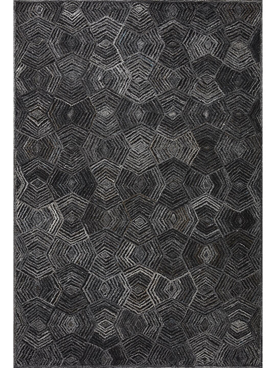 Prescott PRE01 Charcoal 3'6" x 5'6" Rug