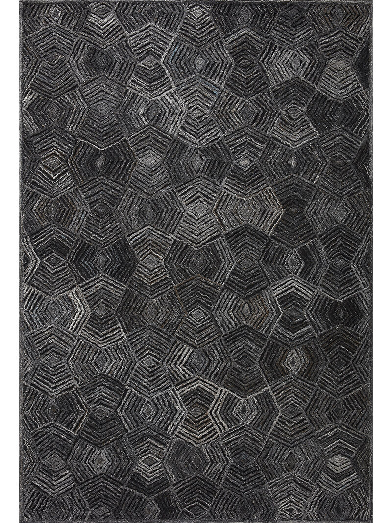 Prescott PRE01 Charcoal 3'6" x 5'6" Rug