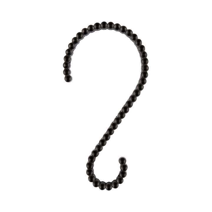 Utopia Alley Rust-Proof Zinc Decorative Shower Curtain Hooks, Smooth Glide S-Hooks- Set of 12
