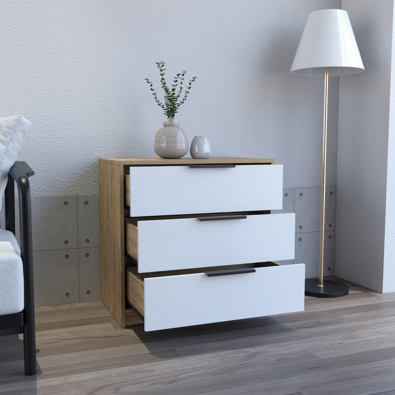 Compact Modern Three-Drawer Dresser for Bedroom Organization image number 5