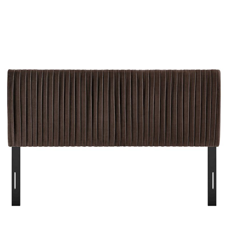 Eloise Stain-Resistant Performance Velvet Full Headboard image number 4
