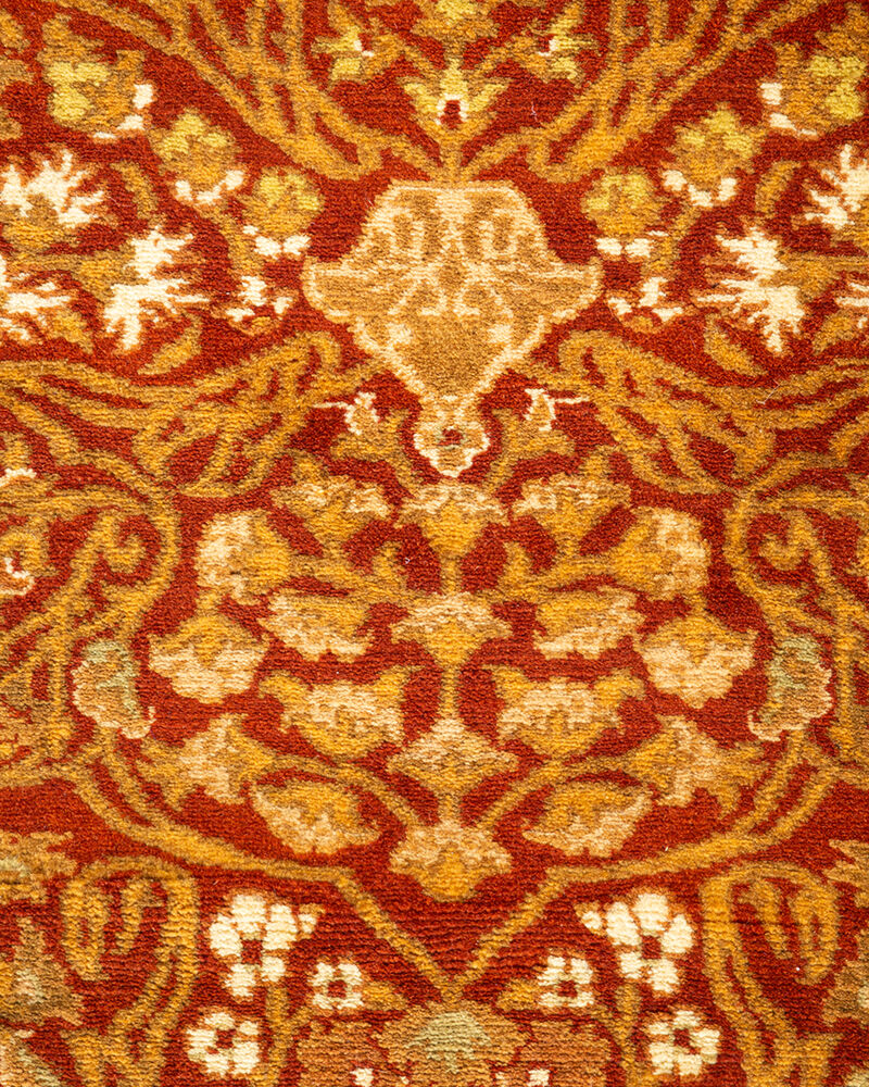 Mogul, One-of-a-Kind Hand-Knotted Area Rug  - Orange, 3' 0" x 7' 6" image number 3