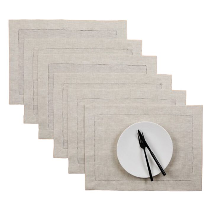 Linen Placemats - Classic Hemstitch
