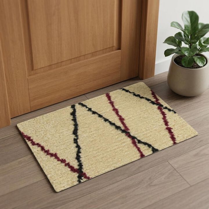 HomeRoots Floral Power Loom Area Rug