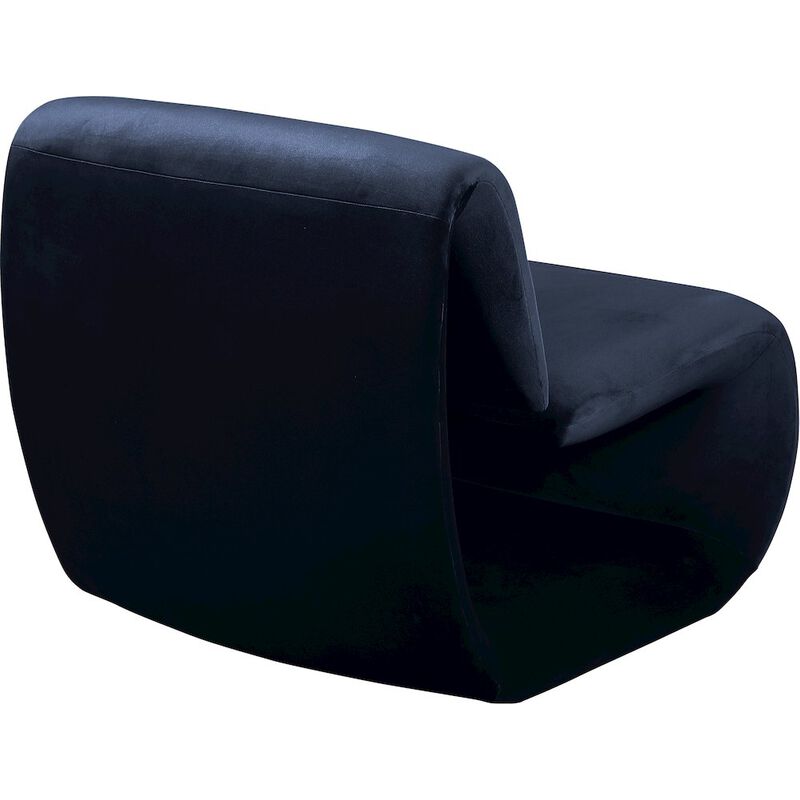 Meridian Furniture Nouveau Navy Velvet Accent Chair