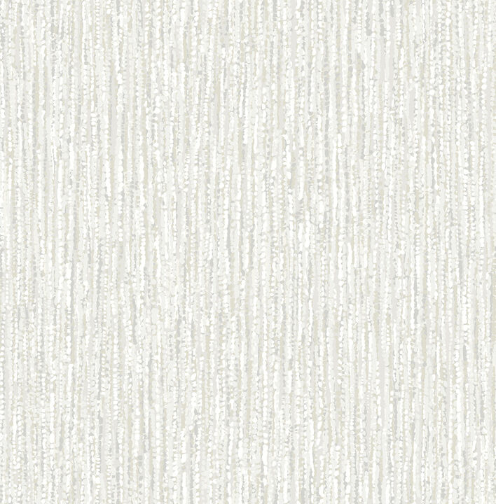 Corliss Light Grey Beaded Strands Wallpaper