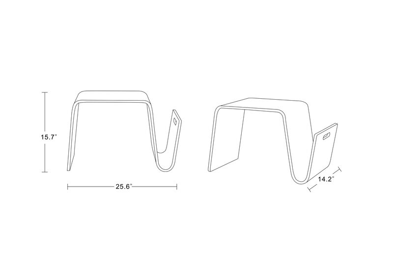 Brookside Brown End Table