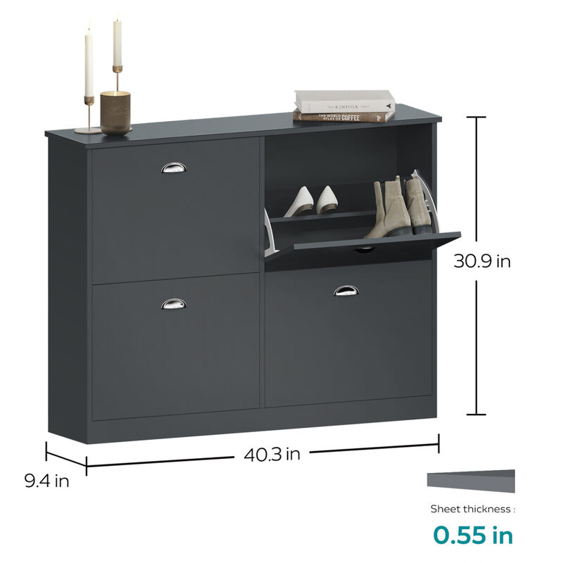 Thin Hidden Entryway Shoe Cabinet image number 6