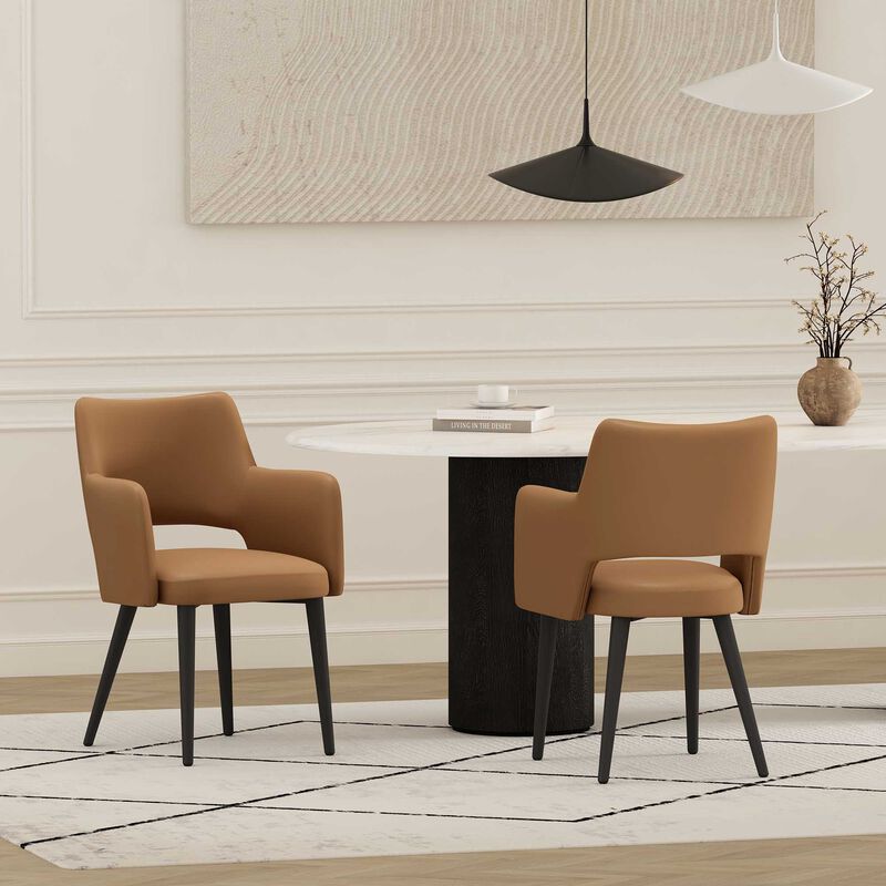 Tremont Brown Dining Armchairs (Set of 2)