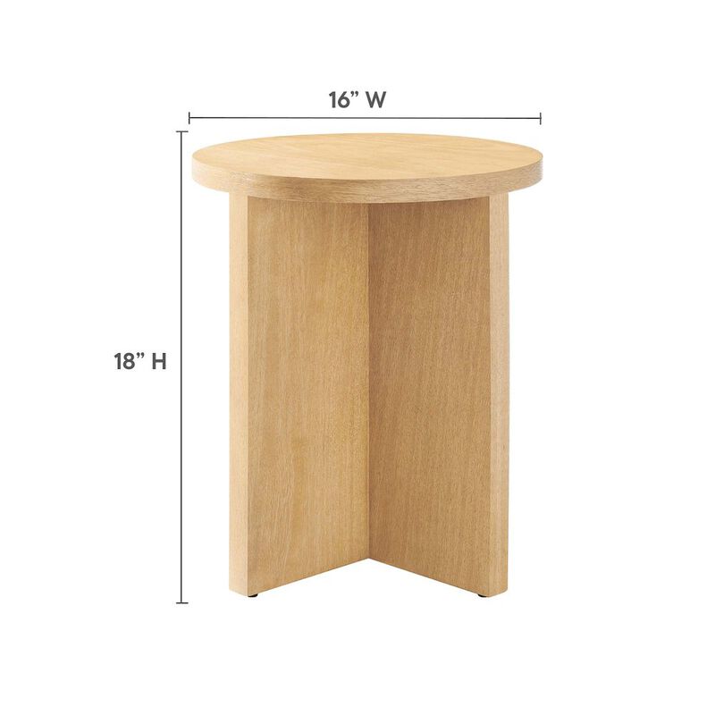 Silas Round Wood Side Table image number 2