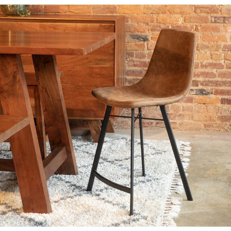 World Interiors Stavanger 94" Dining Table in Cinnamon Brown Finish image number 5